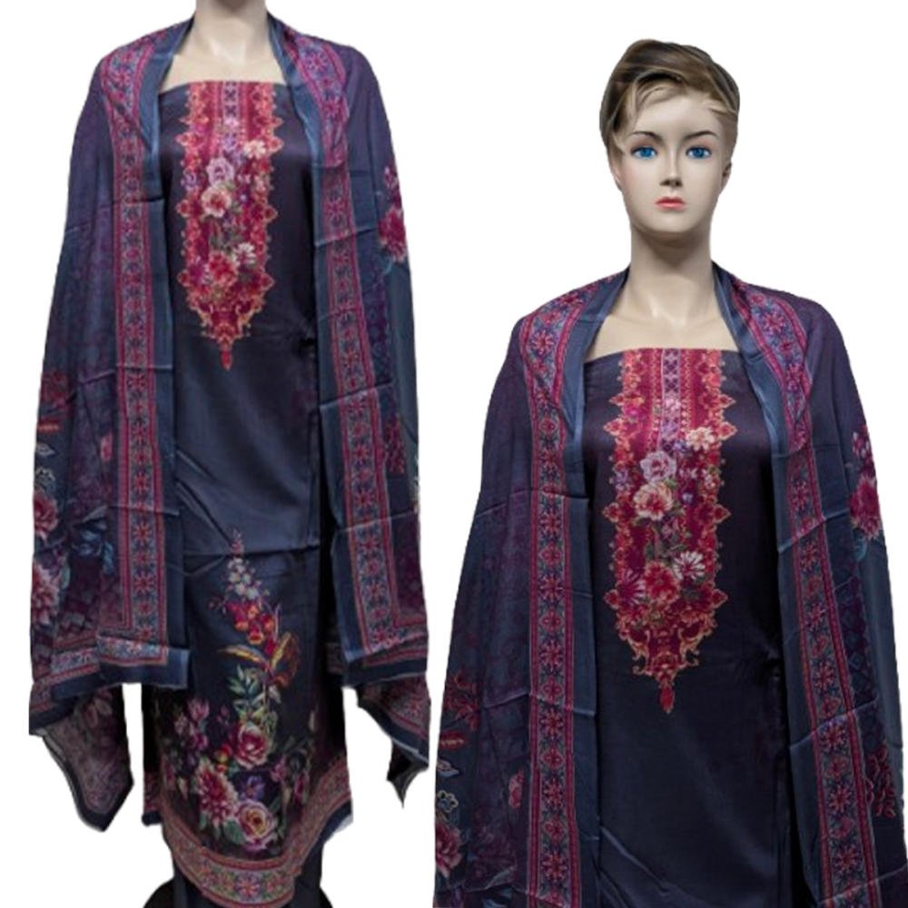 Muskan Unstitched Printed Lawn 3pc